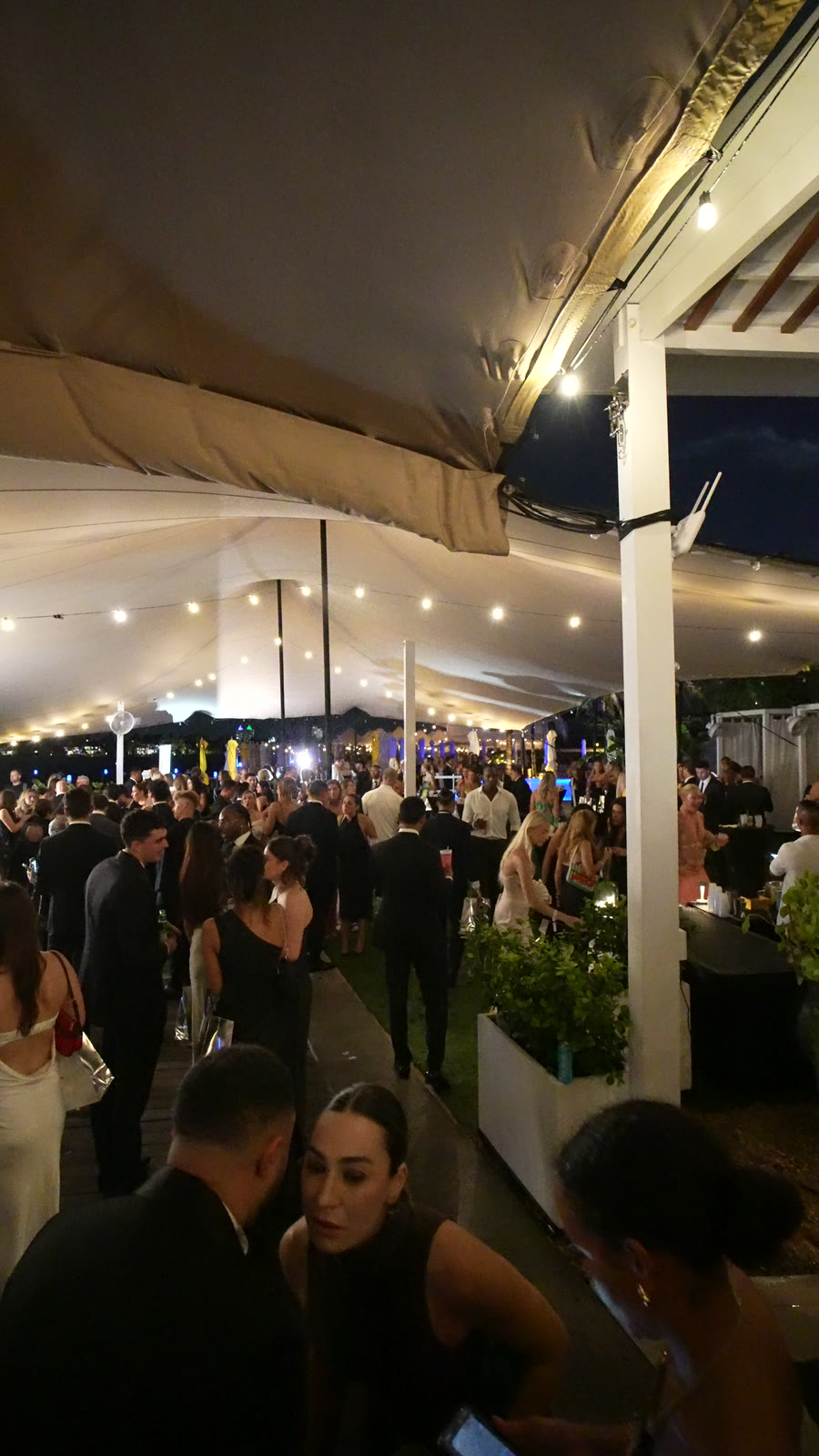 Founders under the tent at Well Connected